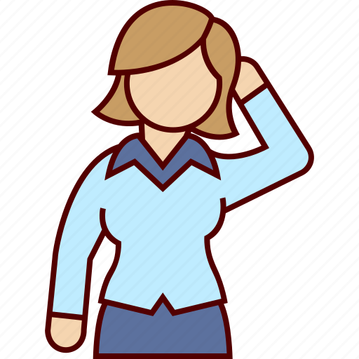 Headache, head, business, woman, problem, affliction icon - Download on Iconfinder