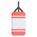punching, bag, boxing, practise, equipment, fitness, workout