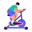 cycling, machine, gymnastic, workout, fitness 