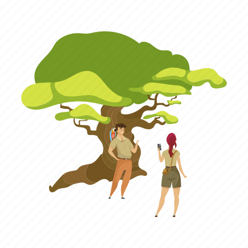 Jungle, forest, couple, tree, photograph illustration - Download on Iconfinder