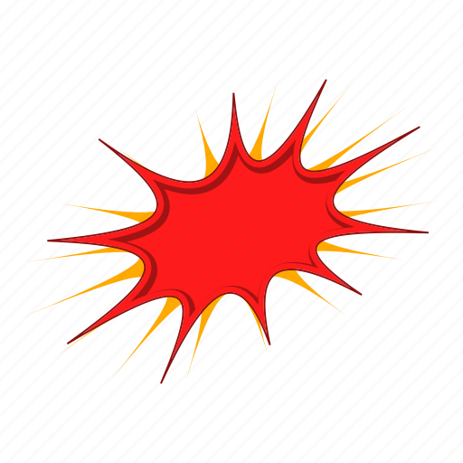 Cartoon, explode, explosion, motion, object, power, sign icon - Download on Iconfinder