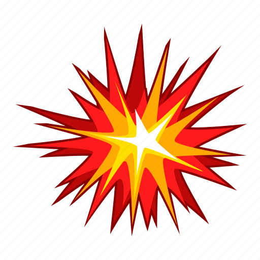 Cartoon, explode, explosion, motion, object, power, sign icon - Download on Iconfinder