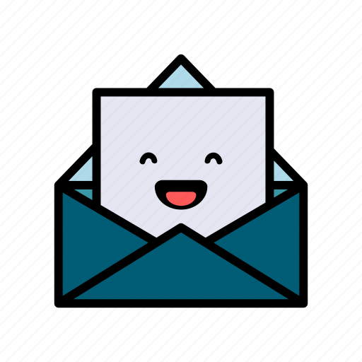 Letter, envelope, mail, message, newsletter, expression, laughing icon - Download on Iconfinder