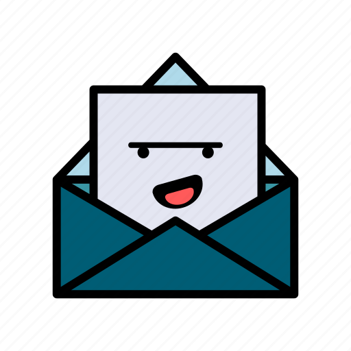 Letter, envelope, mail, message, newsletter, expression, unibrow icon - Download on Iconfinder