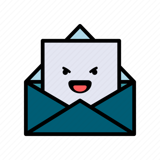 Letter, envelope, mail, message, newsletter, expression, naughty icon - Download on Iconfinder