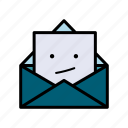 letter, envelope, mail, message, newsletter, expression, poker