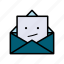 letter, envelope, mail, message, newsletter, expression, poker 