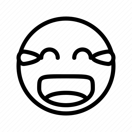 Emoji, emoticon, humor, joke, joyous, laugh, laughter icon - Download on Iconfinder