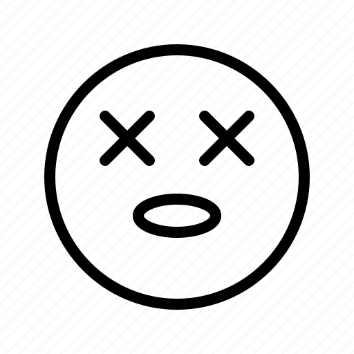 Die, emoji, emoticon, killed, perish, sick, tired icon - Download on Iconfinder