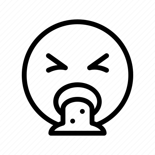 Disgust, emoji, emoticon, nausea, puke, sick, throw up icon - Download on Iconfinder