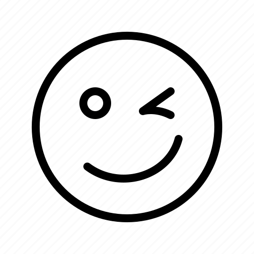 Cute, emoji, emoticon, happy, seduce, tempting, winking icon - Download on Iconfinder