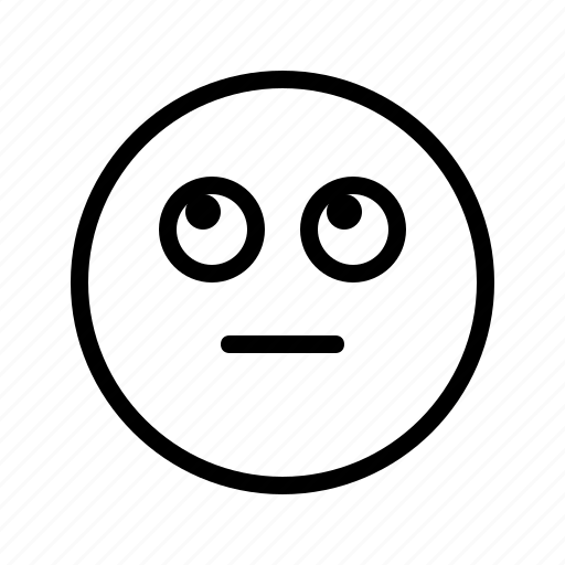 Curious, emoji, emoticon, glared, imagining, sorry, think icon - Download on Iconfinder