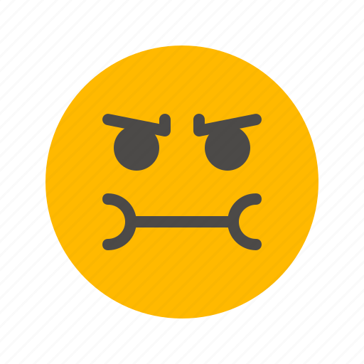 Annoyed, disturbed, emoji, emoticon, expression, feeling annoyed, unpleasant icon - Download on Iconfinder