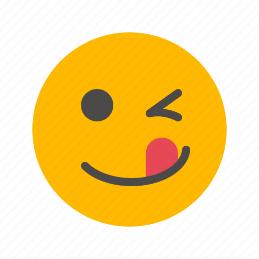 Cute, emoji, emoticon, happy, silly, tongue, winking icon - Download on Iconfinder