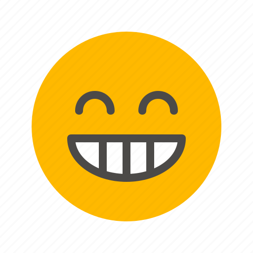 Emoji, emoticon, fun, funny, happy, laugh, laughing icon - Download on Iconfinder