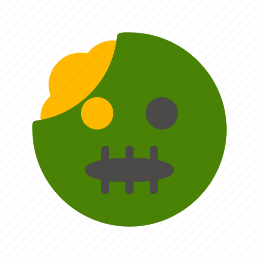 Brain, dead, emoji, emoticon, horror, scary, zombie icon - Download on Iconfinder