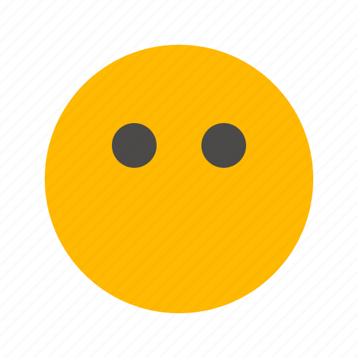 Emoji, emoticon, failed to understand, flat face, shut up, without expression, without face icon - Download on Iconfinder