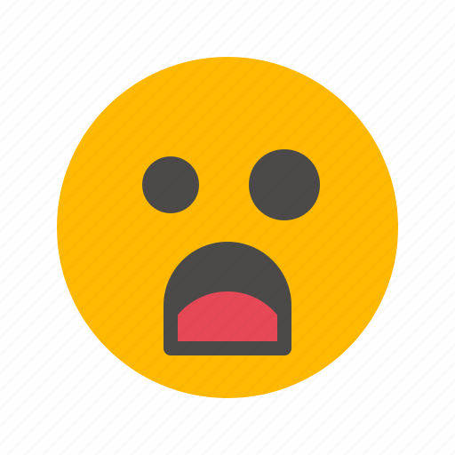 Aback, aghast, emoji, emoticon, screaming, shocked, surprised icon - Download on Iconfinder