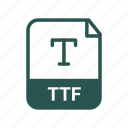 ttf, extension, file, name