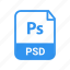 psd, extension, file, name 