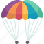 parachute, paragliding, recreation, sky, activity 