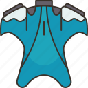 wingsuit, skydiving, fly, air, jump