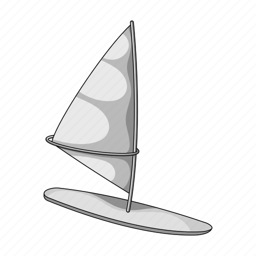 Board, ocean, sail, sport, surfing, wave, wind icon - Download on Iconfinder