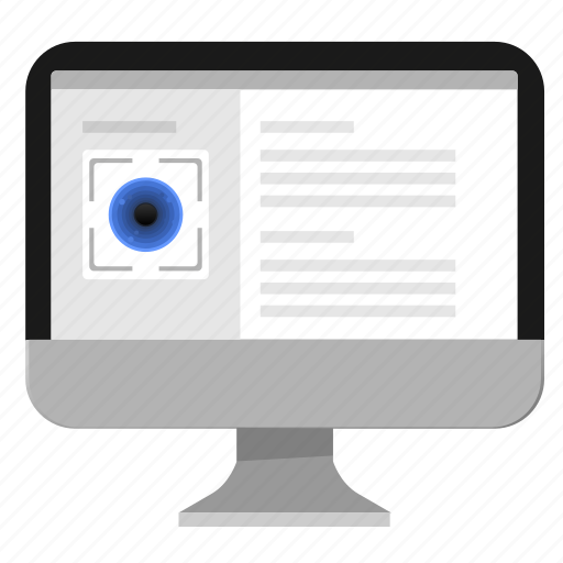 Biometry, data, eye, info, monitor, pc icon - Download on Iconfinder