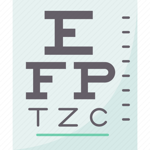 Visual, acuity, testing, eye, chart icon - Download on Iconfinder