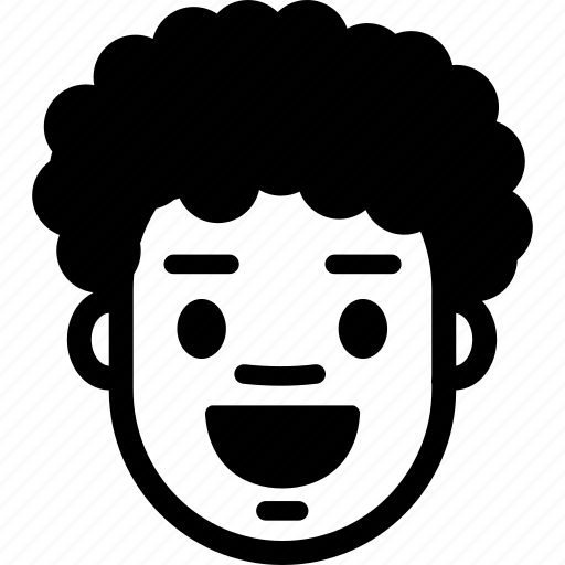 Boy, curly, emotion, excited, face, man, surprise icon - Download on Iconfinder