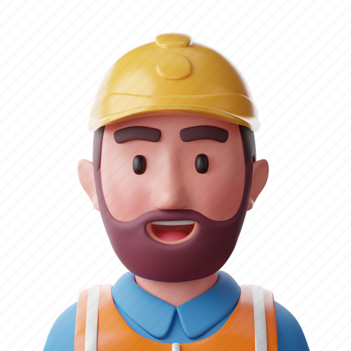 2, engineer, construction, labour, worker, avatar 3D illustration - Download on Iconfinder