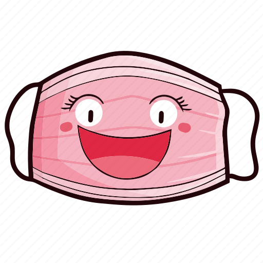Facemask, kawaii, cute, smile, happy, face icon - Download on Iconfinder