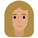 avatar, emoticon, face, female, people, person, woman