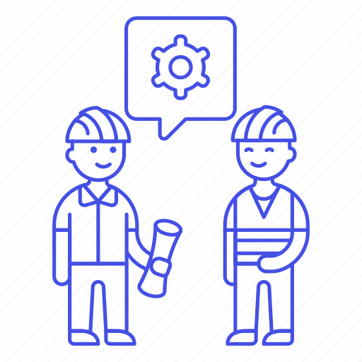 Blueprint, building, engineer, evaluation, factory, male, methodology icon - Download on Iconfinder