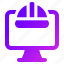 monitor, helmet, labor, worker 