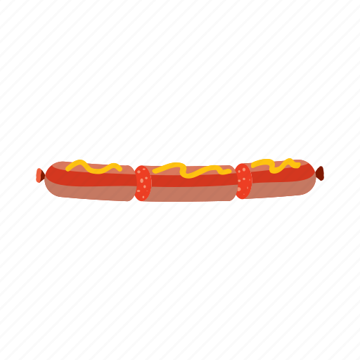 Cartoon, food, fried, meat, oktoberfest, sausage, tasty icon - Download on Iconfinder