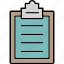clipboard, checklist, list, tasks, todo, icon 