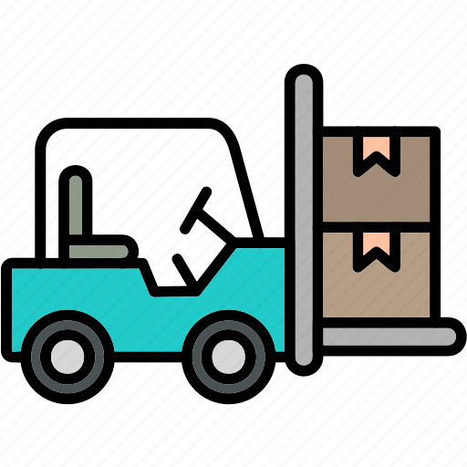 Forklift, logistic, shipping, warehouse, icon icon - Download on Iconfinder
