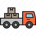 pickup, truck, transport, vehicle, icon
