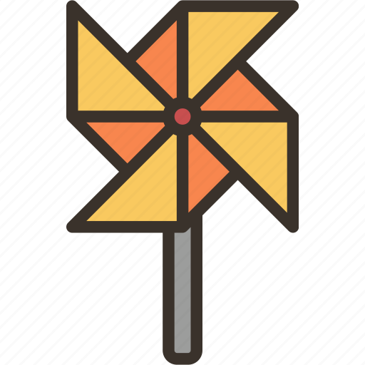 Pinwheel, wind, spin, toy, childhood icon - Download on Iconfinder