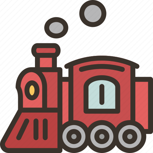 Train, toy, locomotive, kids, amusement icon - Download on Iconfinder