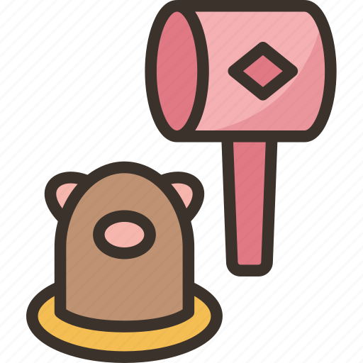 Whack, mole, hit, game, fun icon - Download on Iconfinder