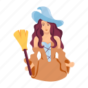 fantasy witch, witch, fantasy character, witch broom, fantasy woman