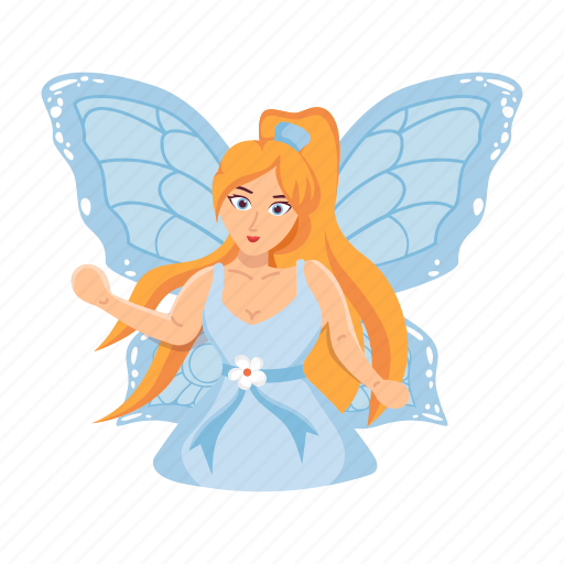 Cute fairy, fairy tale, fantasy character, mythical creature, fantasy woman icon - Download on Iconfinder