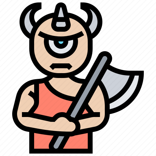Caveman, cyclops, giant, monster, odysseus icon - Download on Iconfinder