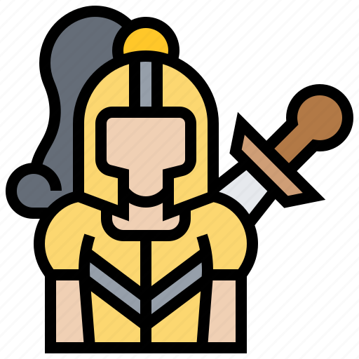 Fighter, knight, protection, sword, warrior icon - Download on Iconfinder