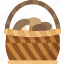 basket, picnic, spring, carry, container 