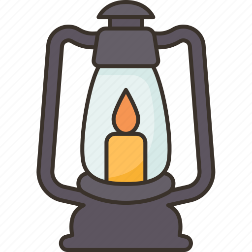 Lamp, oil, lantern, light, dark icon - Download on Iconfinder
