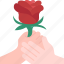 romantic, rose, flower, valentine, love 