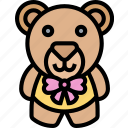 bear, doll, teddy, gift, present